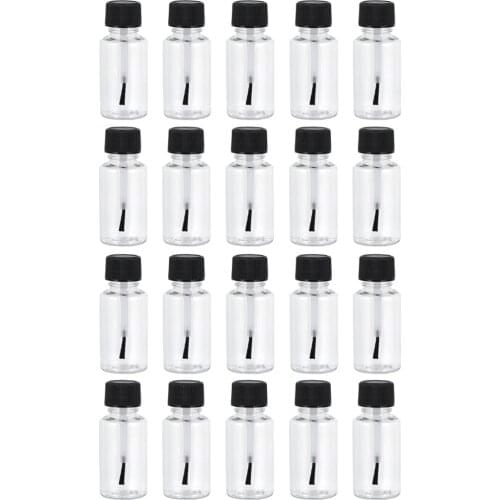 20pcs 20ml Nail Polish Dispensers Bottle Empty Refillable Nail Polish Bottles