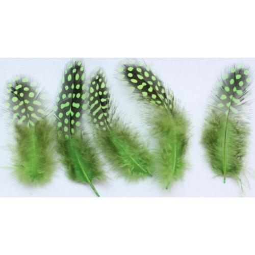400pcs lot of selected natural Guinea feathers for earrings jewlery diy-green 3-4" or you pick colors