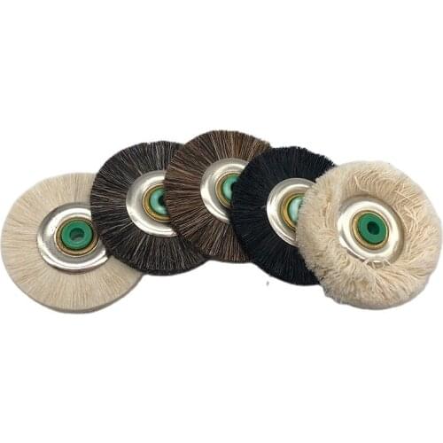 5Pcs Dental Laboratory Materials Latch Mixed Packing Polishing Brush Wheel Rotary Tools Lab Buff 48mm Micro Motor Dentistry