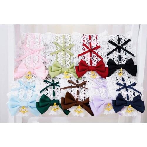 Babydoll Handmade Headwear Bow Hairband KC Hair Ribbon Lace Bow Headband Lolita Original Design Cute 9 Colors