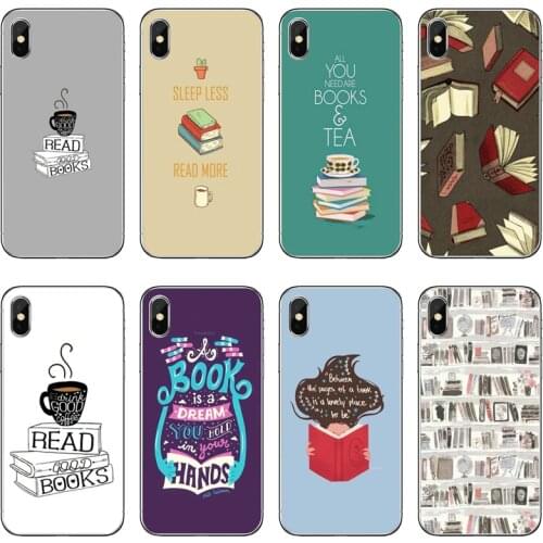Reading books tea Phone Case For Samsung Galaxy A71 A70 A60 A51 A50 A41 A40 A31 A30 A20E A21S A12 A10 A7 A5 A3