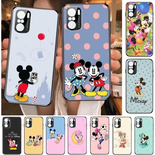 Minnie Mouse Soccer Phone Case For xiaomi redmi POCO F1 F2 F3 X3 Pro M3 9C 10T Lite NFC Anime Black Cover Silicone Back Prett mi