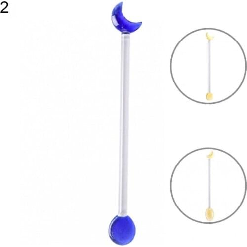 Ornamental Great Half-moon Shape Stirring Stick Two in One Stirring Spoon Well Design for Party