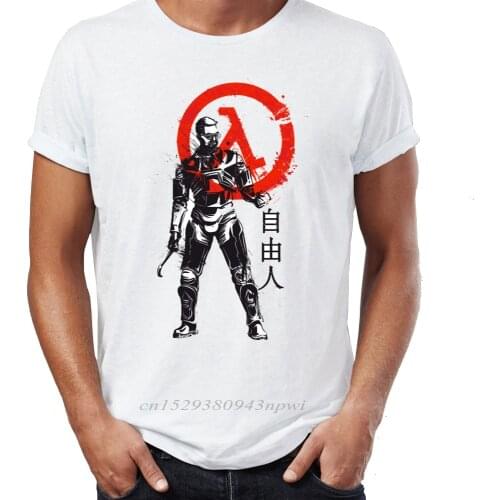 Men T Shirts Gordon Freeman Half Life Awesome Gaming Tee Summer/Autumn O-neck T-shirts For Adult