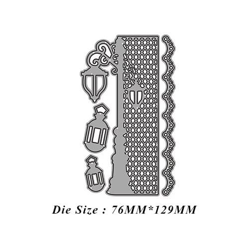 JMCRAFT 2021Beautiful Lace And Street Lights Metal Cutting Dies DIY Scrapbook Handmade Paper Craft Metal Steel Template Dies