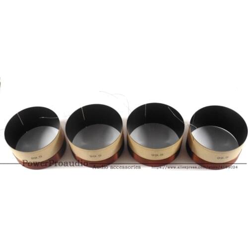 4PCS 99.5MM black aluminium woofer voice coil For Subwoofer Speaker Repair 8OHM