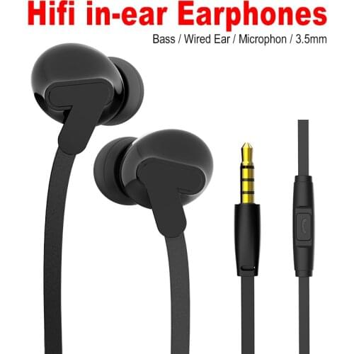 3.5mm Wired Earphone Ear Hook Volume Control Sport Earphone Music Traveling For Mobile Phone Universal In-Ear Headset