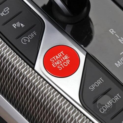 Start Stop Switch Carbon Fiber Modification Durable Accurate Dimension Start Stop Switch Volume Key Decoration for BMW G20 G05 G