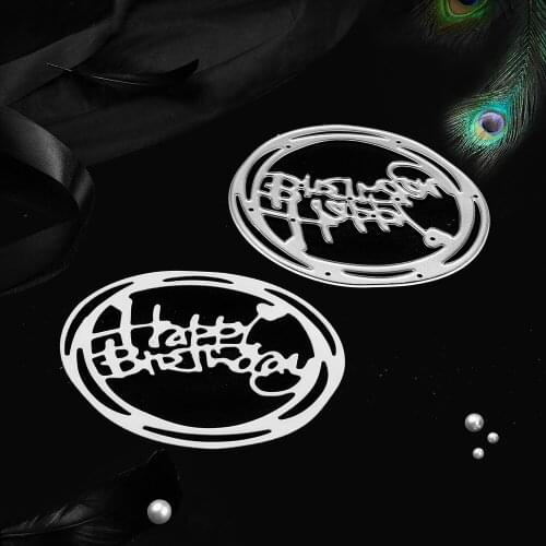 Happy birthday Carbon steel cutting die scrapbooking album stencil metal dies cut crsaft card photo making