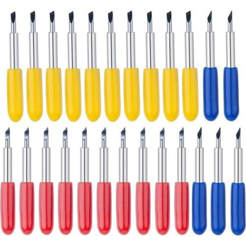 25Pcs Replacements Blades for Cricut Explore Maker Expression 45 Degree 30 Degree 60 Degree Vinyl Fabric Cutting Blades