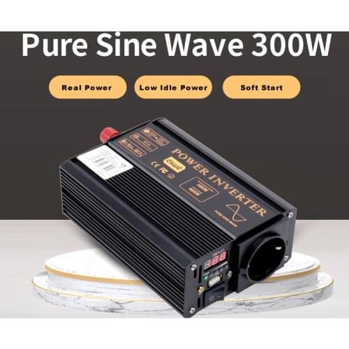 Household vehicle-mounted pure sine wave inverter 300W