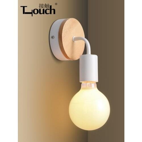 Modern minimalist living room bedroom bedside entrance hall home aisle wooden single head Restroom wall