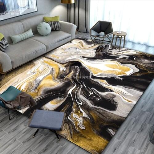 Modern Gold Diamond Velvet Rectangular Full-shop Living Room Coffee Table Sofa Carpet Bedroom Bedside Mats Custom