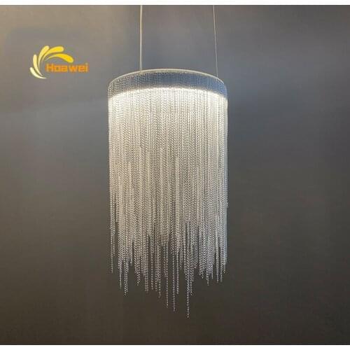 Post-modern Aluminum Chains Pendant Lights Lighting Nordic Novelty LED Pendant Lamp Dining Room Living Room Decoration Lighting