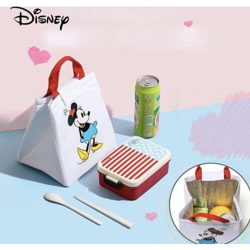 Disney Mickey Mouse Lunch Bag Cute Cartoon Minnie Mouse Keep Warm Bag Kids Isothermic Lunch Bag Picnic Bags