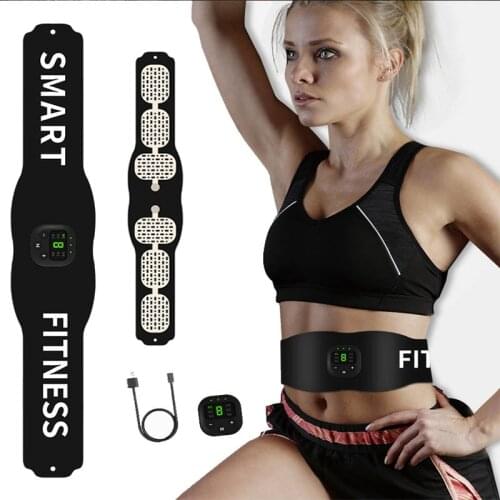 Abdominal Muscle Training Toning Belt Intelligent Fitness Trainer Belt LED Display Muscle Sticker Training Device Home Gym