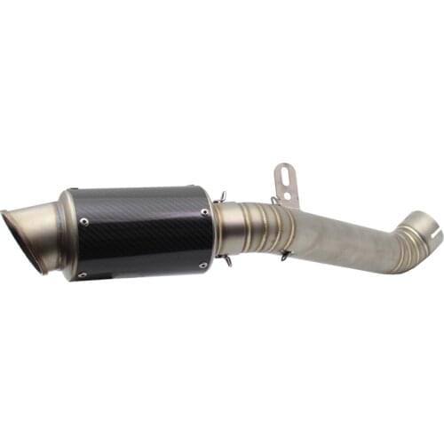 For Aprilia RSV4 Slip On Exhaust System Muffler Pipe 60mm Motorcycle Motorbike Connect Middle Tube Link Escape Moto DB Killer