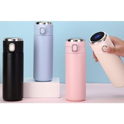 High-end Intelligent Temperature Display Thermos 400ml Fashion Coffee Thermal Cup Office Portable Vacuum Flask
