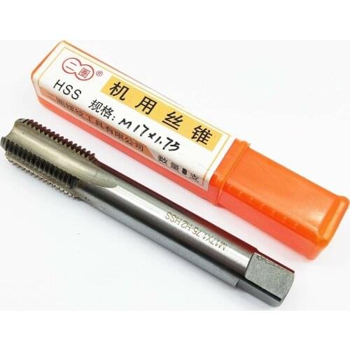 CNC M17mm x 1.75 HSS Metric Straight Slot Machine Tap M17x1.75 Right Hand Tap