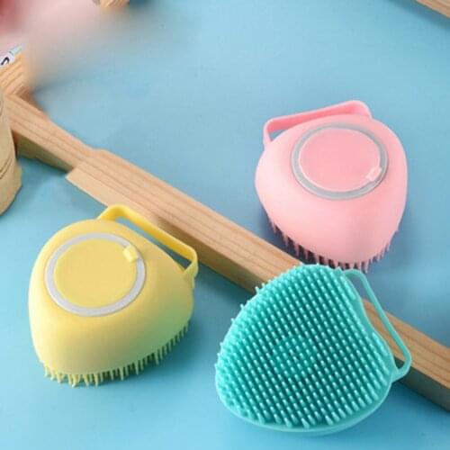 Bathroom Puppy Big Dog Cat Bath Massage Gloves Brush Soft Safety Silicone Pet Accessories for Dogs Cats Tools Products 1PCS