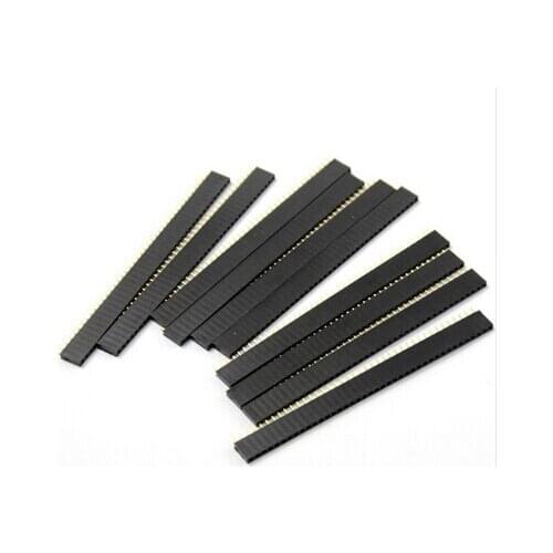 10pc 1*40Pin Single Row Female 2.54mm Breakable Header Connector