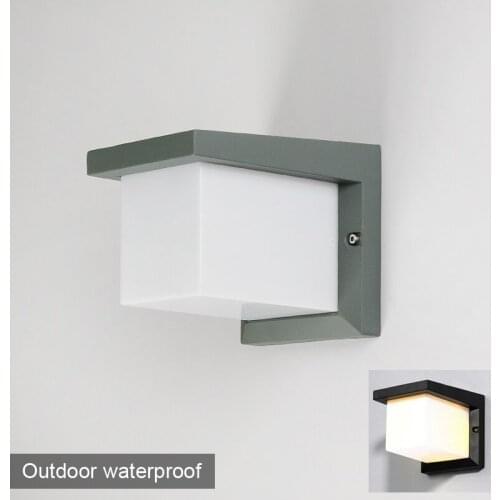 2 piece waterproof wall light lamp sconce LED 10W balcony outdoor corridor lamp waterproof post modern LED wall light lamp