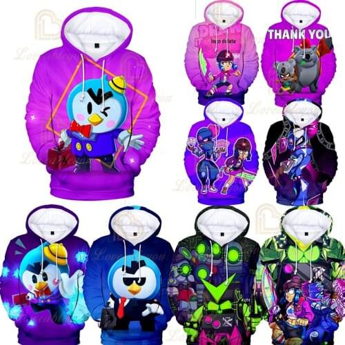 2020 New Leon 3D Printed Kids Hoodie Clothes for Girls Boys Hot Game Star Crow Sweatshirt Hooded Tops