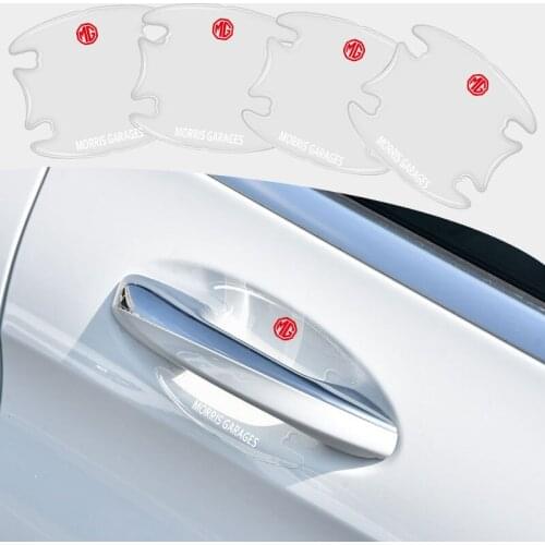 4pcs Car Door Handle Transparent Decorative Sticker For Morris Garage MG ZS GS 5 Gundam 350 Parts TF GT ZR 3 6 Car Interior