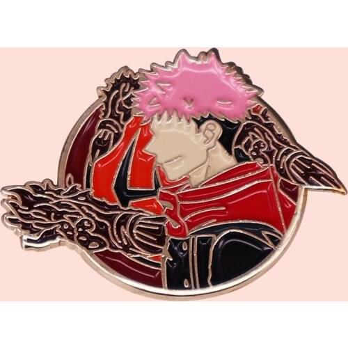 ZF3194 Anime Jujutsu Kaisen Clothing Accessories Metal Enamel Pin And Brooch For Child Lapel Pin Backpack Bags Hat Badge Gifts