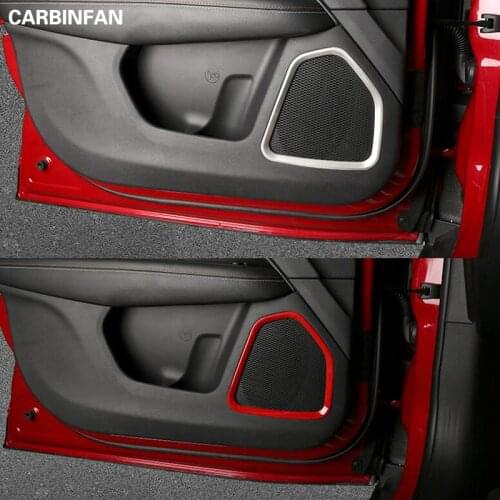 Accessories Car Styling ABS Car Interior Door Audio Sound Speaker Decoration Cover Trim Stickers For Jeep Compass 2017 Up
