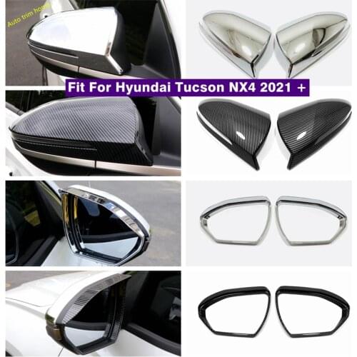 Car Accessories Rearview Mirror Cap Rain Shade Rainproof Blades Back Mirror Eyebrow Rain Cover For Hyundai Tucson NX4 2021 2022