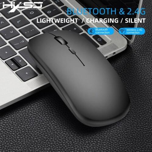 Bluetooth Wireless Dual Mode Mouse Mute Ultra-thin Mouse For HXSJ M90 Laptop PC Office Laptop Office Computer Accessories