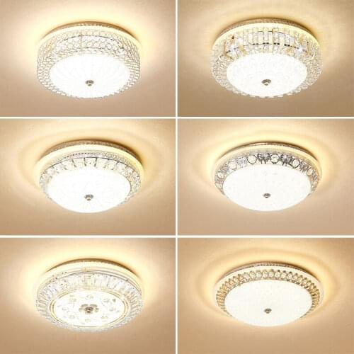 Deyidn Luxury Crystal Hanging Lamps European Gold Ceiling Lights For Bar Indoor Living Dining Room Corridor Light