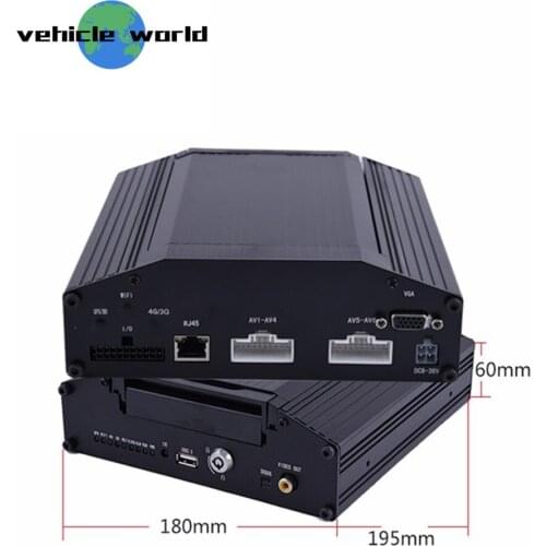 H.264 720P AHD 1.0MP HDD 8Ch School Bus Trailer Truck Taxi Vehicle Car Mobile DVR