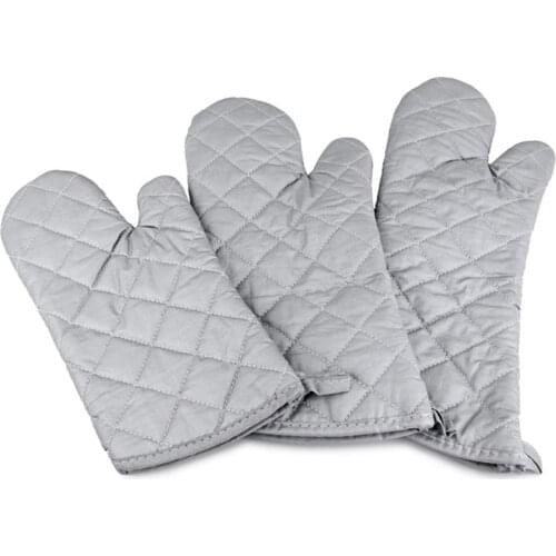 Cotton Oven Mitts Heat-resistant BBQ Glove for Hand Pot Holder Bake Cooking Utensils Kitchen Accessories 1Pairs Kitchen Gloves