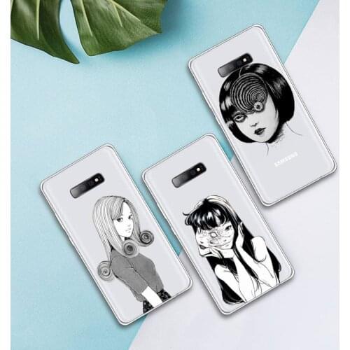 Junji Ito Collection Tees Horror high quality Phone Case Transparent For Samsung Galaxy A 71 21s S note 8 9 10 plus 20 ultra
