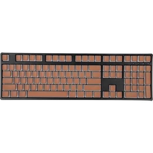 108 Key Keycap for Mechanical Keyboard Pudding Light Coffee Color Transparent Backlight PBT Anne Pro 2 GK61 SK61 GK64 Game