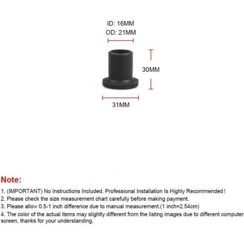 24 PCS Rear A-Arm Short Bushing Kit for Polaris Ranger 500 4X4 EFI 2005-2013