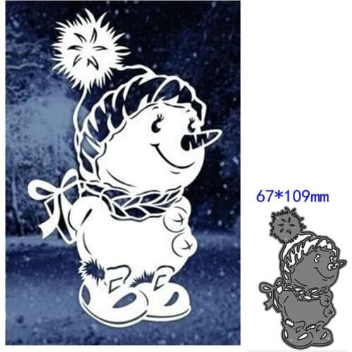 Xmas Snowman Metal Cutting Dies Stencils Scrapbooking Embossing Paper Cardmaking