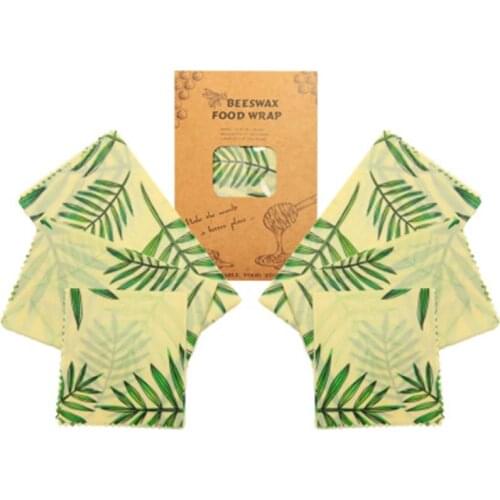 Zero Waste Reusable Beeswax Food Storage Wrap Food Fresh Keeping Sealed Beeswax Cloth Wrap Eco-Friendly Food Wrapping Paper