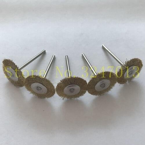100pcs/set Brass Wire Brush Polishing Wheels Set for Dremel Rotary Tools