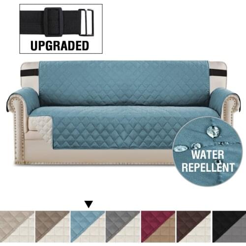 Solid Color Couch Sofa Cover Washable Removable Recliner Couch Cushion Slipcovers Pets Kid waterproof mat Furniture Protector