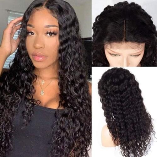 Hairmoda 4x4 Lace Closure Wigs Pre-Plucked Hairline Peruvian 13xT Lace Front Wigs For Black Women Water Wave Human Hair Wig