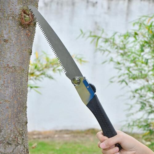Portable folding camping Survival saw Sharp Steel wood hacksaw tree pruning Trimming Saw knife Non-slip hand garden cutting tool