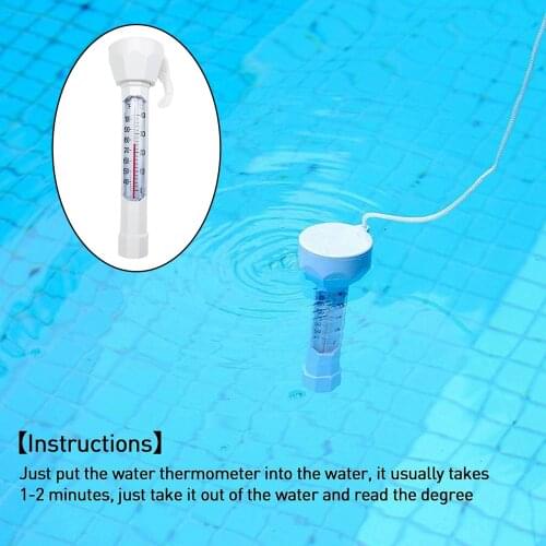 Durable Floating Pool Thermometer for Pools, Spas, Hot Tubs Swimming Pool Temperature Tester Indicator Checker