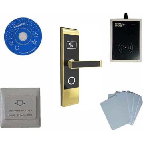 T57 hotel lock system, include T57 hotel lock, usb hotel encoder ,energy saving switch,T57 card ,sn:CA-2019-kit