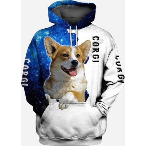 Corgi 3D Printed Hoodies Funny Pullover Men For Women Funny Sweatshirts Animal Sweater Drop Shipping SCtyle-27
