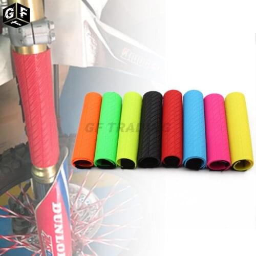 Upper Fork Protectors Rubber Wraps Gaiters Universal For Dirt Bike For Yamaha YZ125 WR250R For Kawasaki KX450 For Suzuki DRZ RM