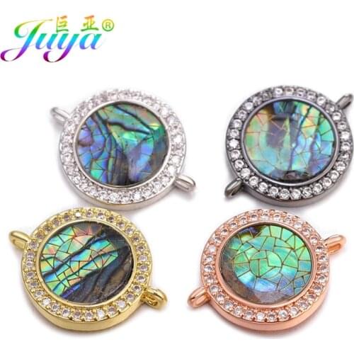 Juya 2019 Trendy Jewelry Making Supplies 6 Stypes Of Greek Eye/ Evil Eye Charm Connectors Accessories For DIY Jewelry Handmade