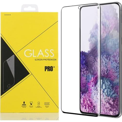 30pcs Full Cover 3D Curved Tempered Glass For Samsung Galaxy S21 Ultra S20 Plus S10 E S9 Note 20 10 9 Screen Protector with Box